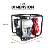 Fuel & Exhaust: Fire Fighting Petrol Water Pump GP200 TWIN IMPELLER WITH A HONDA ENGINE