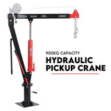 Automotive Lifts & Hoists: Hydraulic Crane 900kg Pickup Swivel Ute Truck Trailer Lift Hoist Winch Haul