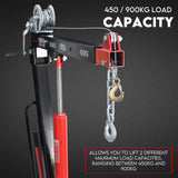 Automotive Lifts & Hoists: Hydraulic Crane 900kg Pickup Swivel Ute Truck Trailer Lift Hoist Winch Haul