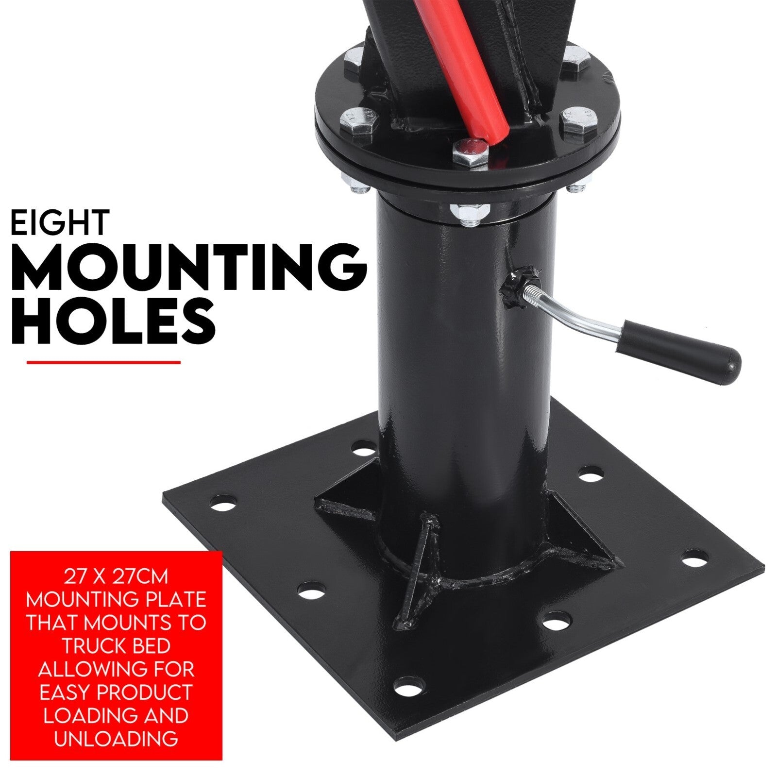 900kg Swivel Hydraulic Crane Hoist Jack UTE Trailer Truck Winch Pick up Lift