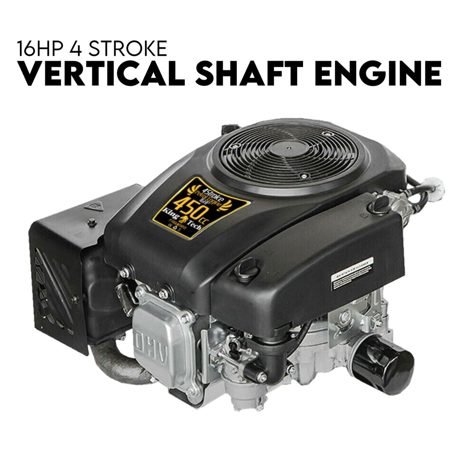 Outdoor Power Equipment: 16HP Vertical Shaft Lawn Mower Engine Petrol 4 Stroke Ride on Motor