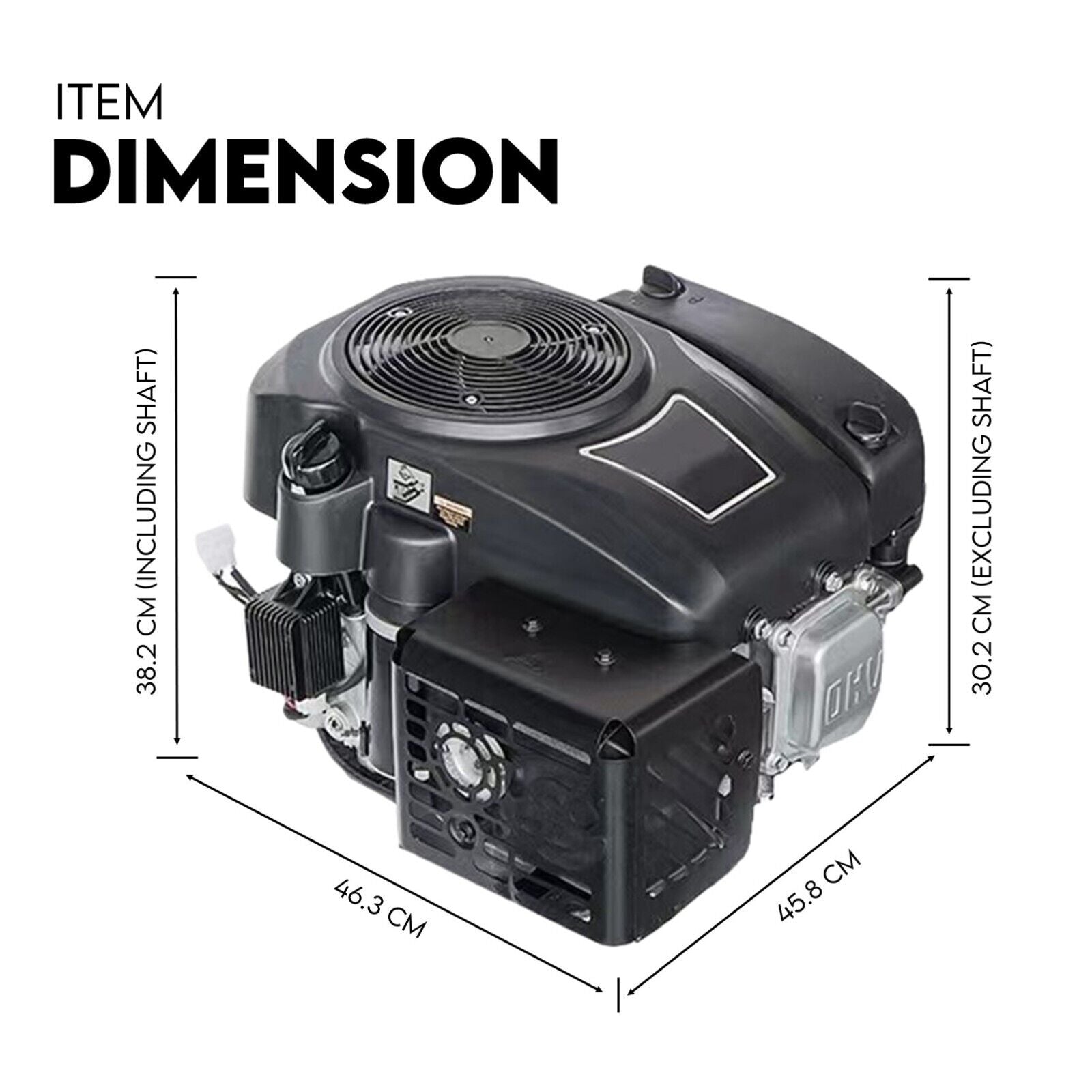 Outdoor Power Equipment: 16HP Vertical Shaft Lawn Mower Engine Petrol 4 Stroke Ride on Motor