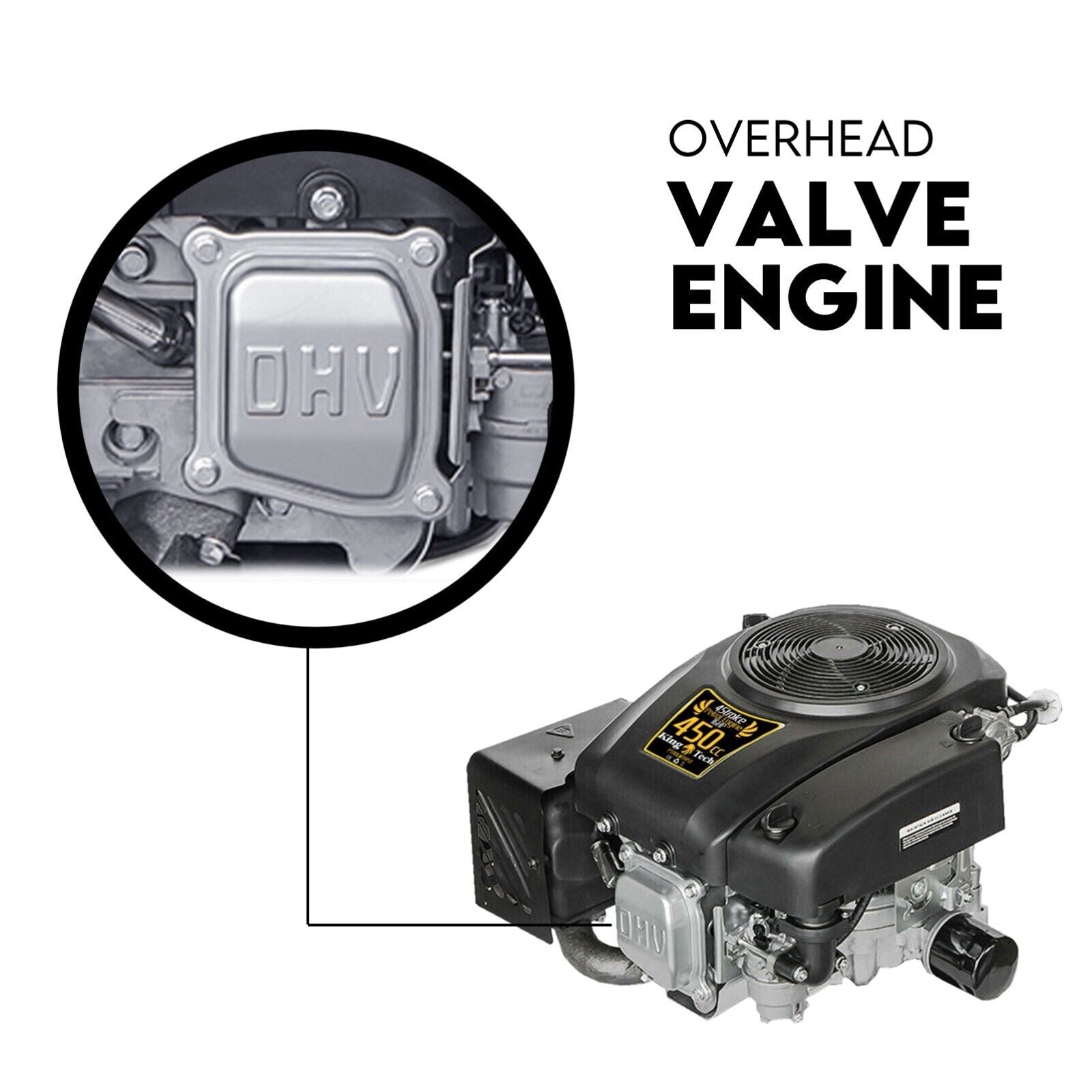 Outdoor Power Equipment: 16HP Vertical Shaft Lawn Mower Engine Petrol 4 Stroke Ride on Motor