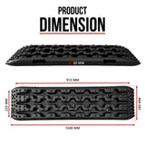 2x 10 Ton 4WD Car Recovery Tracks Sand Mud Snow Traction Boards Off-Road Device Mat