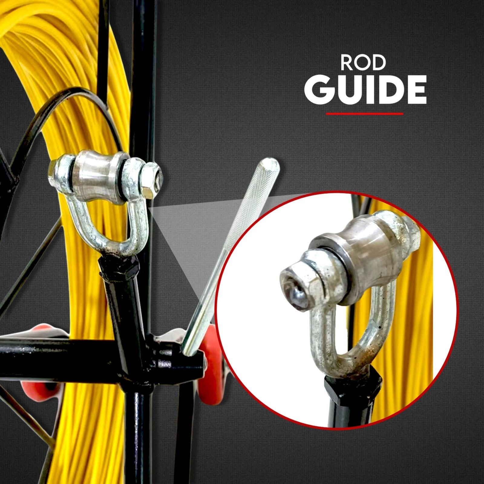 Automotive Repair & Speciality Tools: 150M×8MM Fish Tape Puller Fiberglass Wire Cable Running Duct Rodder