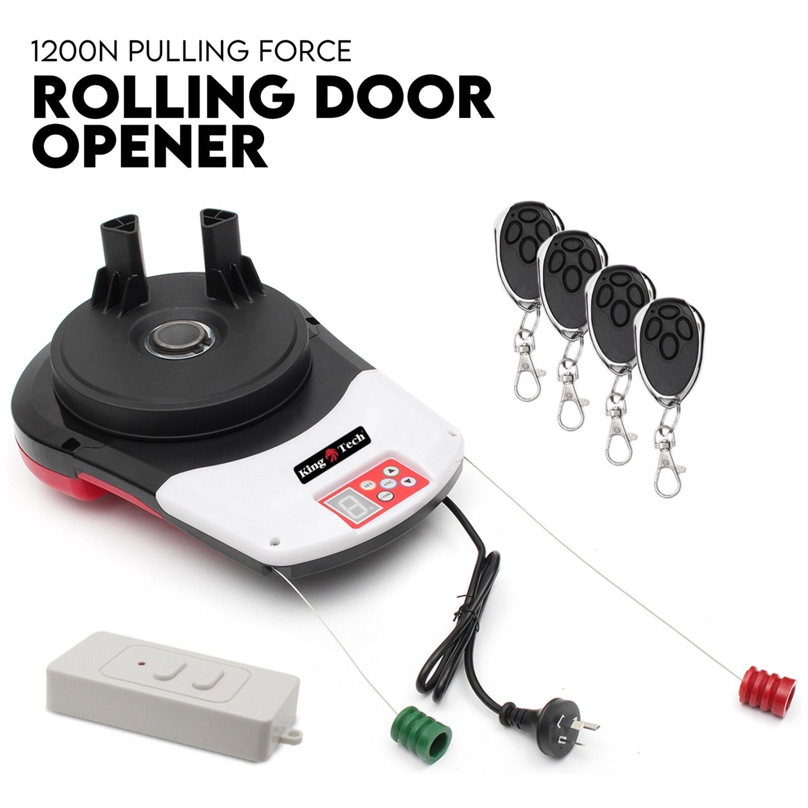 Fence & Gate Accessories: Automatic Roller Door Opener Garage Powerful 1200N Motor Garage 22m2; Rolling AU