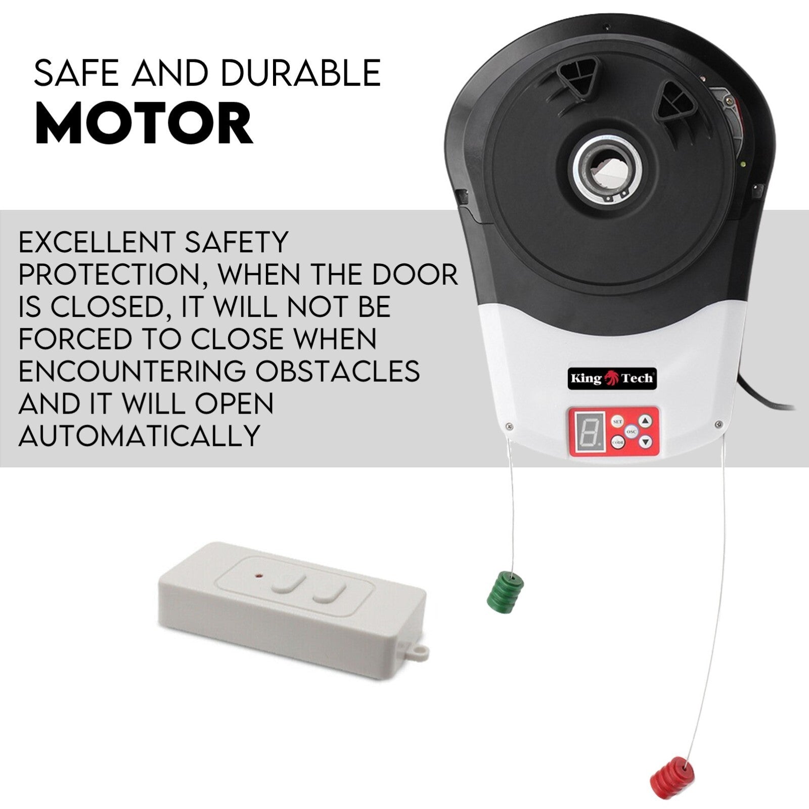 Fence & Gate Accessories: Automatic Roller Door Opener Garage Powerful 1200N Motor Garage 22m2; Rolling AU