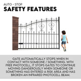 Fence & Gate Accessories: Swing Gate Opener Automatic Full Solar Power Kit Remote Control