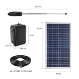 Fence & Gate Accessories: Swing Gate Opener Automatic Full Solar Power Kit Remote Control