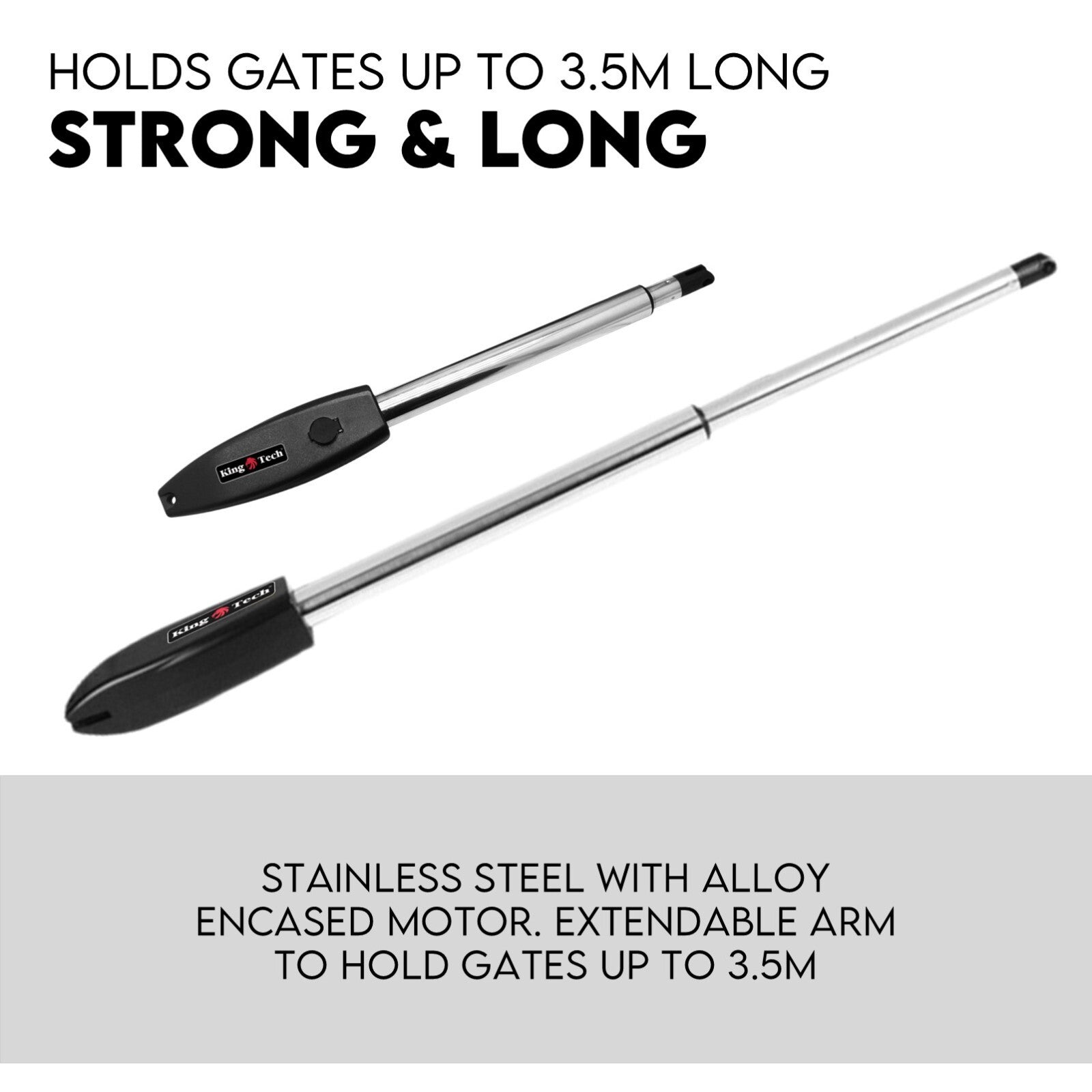 Fence & Gate Accessories: Swing Gate Opener Automatic Full Solar Power Kit Remote Control