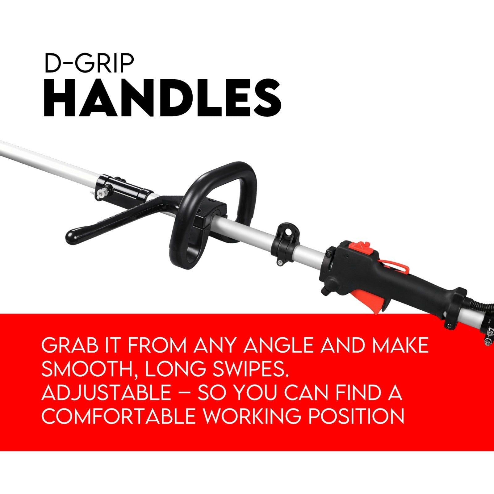 Whipper Snipper Straight Shaft Line Trimmer 31CC Pole Brush Cutter 4 STROKE
