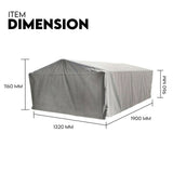 6X4 Box Trailer Cage Canvas Cover (900mm) Universal Waterproof Rip Resistant 3ft