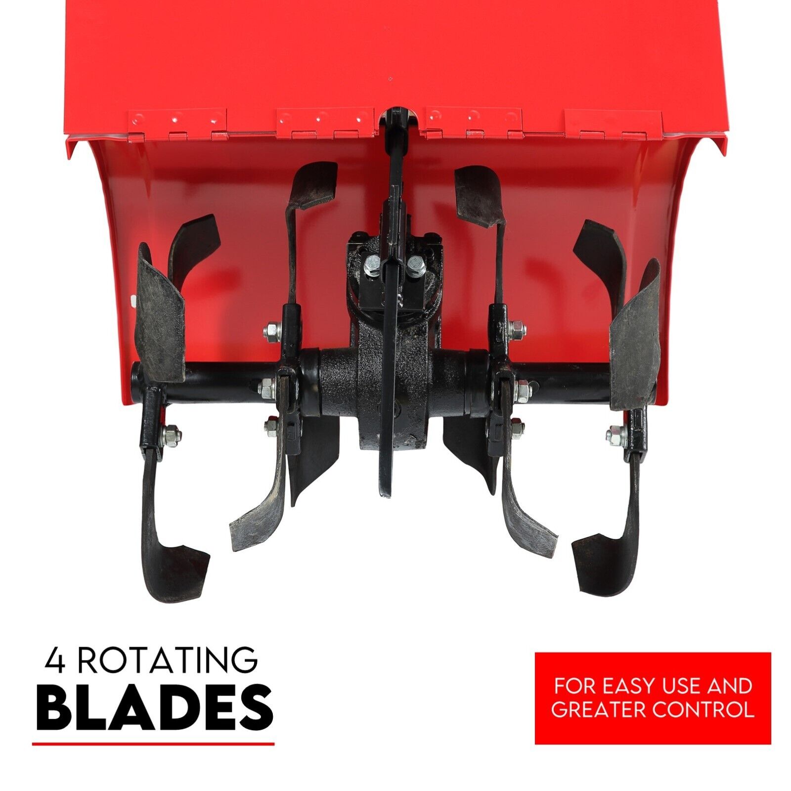 Gardening Tools: 212CC Tiller Cultivator 4 Blades Rotating Tines Power Rotary Hoe Handheld