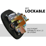 Tool Boxes: Black Whale Tail T Handle Lock Latch/Compression Lock Trailer Ute Toolbox