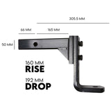 Adjustable Height Tow Hitch Ball Towbar Drop Mount Tongue Trailer Tow Bar 4000KG