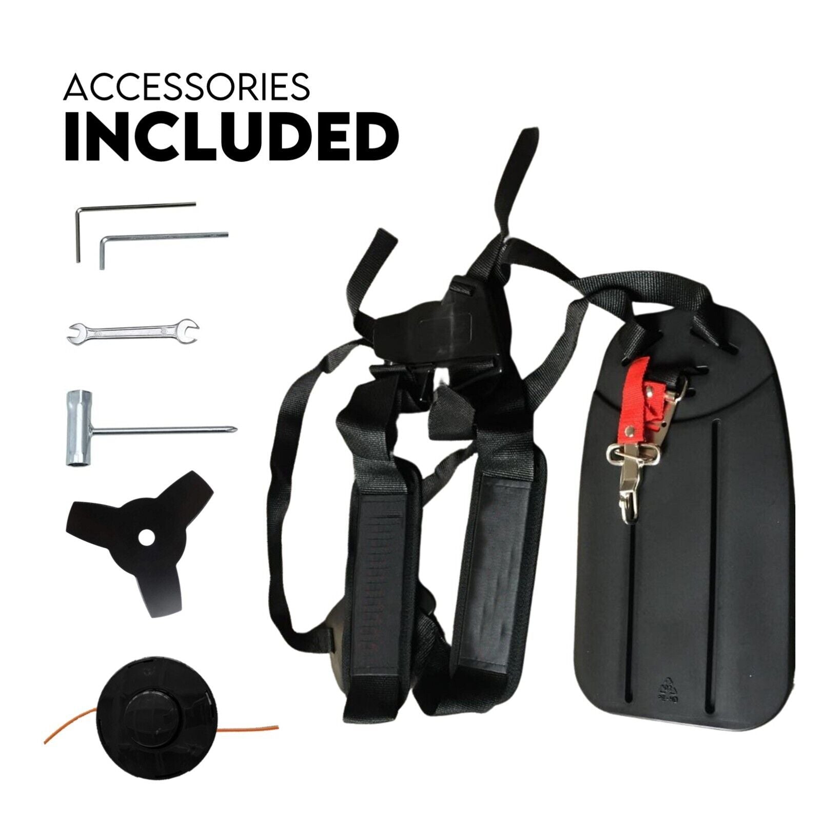 Lawn Rollers: 4 STROKE Whipper Snipper Straight Shaft Line Trimmer 31CC Pole Brush Cutter