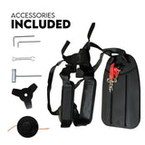 Lawn Rollers: 4 STROKE Whipper Snipper Straight Shaft Line Trimmer 31CC Pole Brush Cutter