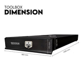 Under Tray Body Tool Box Trundle Drawer 1500mm Long UTE Extra Truck ToolBox