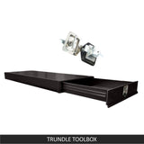 Tool Boxes: Under Tray Body Tool Box Trundle Drawer 1500 Long UTE Truck ToolBox Black
