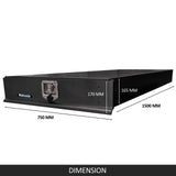 Tool Boxes: Under Tray Body Tool Box Trundle Drawer 1500 Long UTE Truck ToolBox Black