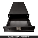 Tool Boxes: Under Tray Body Tool Box Trundle Drawer 1500 Long UTE Truck ToolBox Black