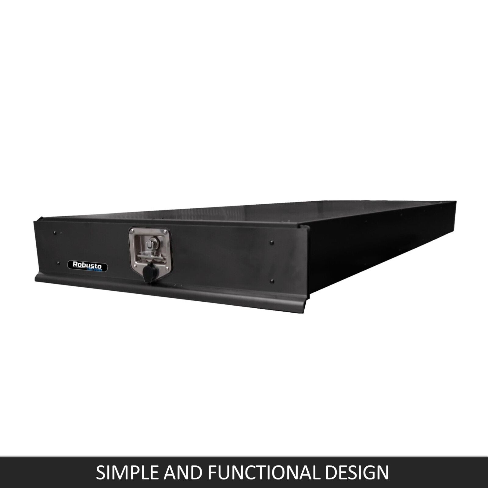 Tool Boxes: Under Tray Body Tool Box Trundle Drawer 1500 Long UTE Truck ToolBox Black