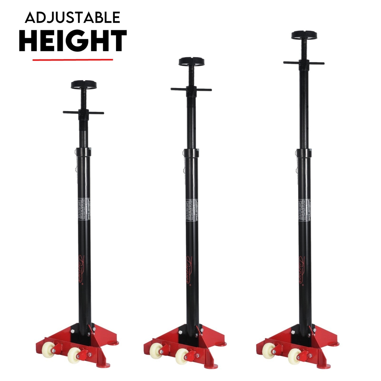 Under Hoist Stand 1650lbs 3/4Ton Movable Pole Jack Heavy Duty Support Car Lift