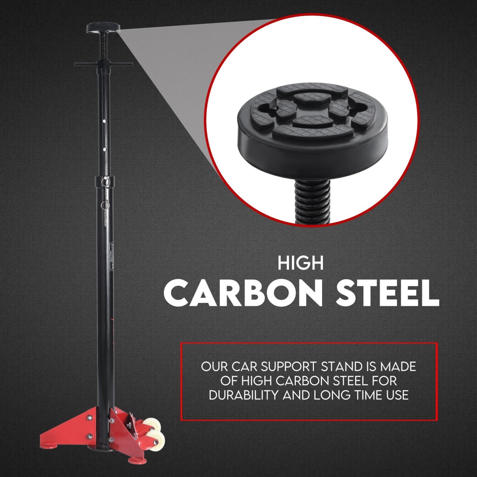 Under Hoist Stand 1650lbs 3/4Ton Movable Pole Jack Heavy Duty Support Car Lift
