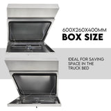 600mm Pair of Under Tray Undertray Tool Box Aluminium Alloy Underbody Toolbox