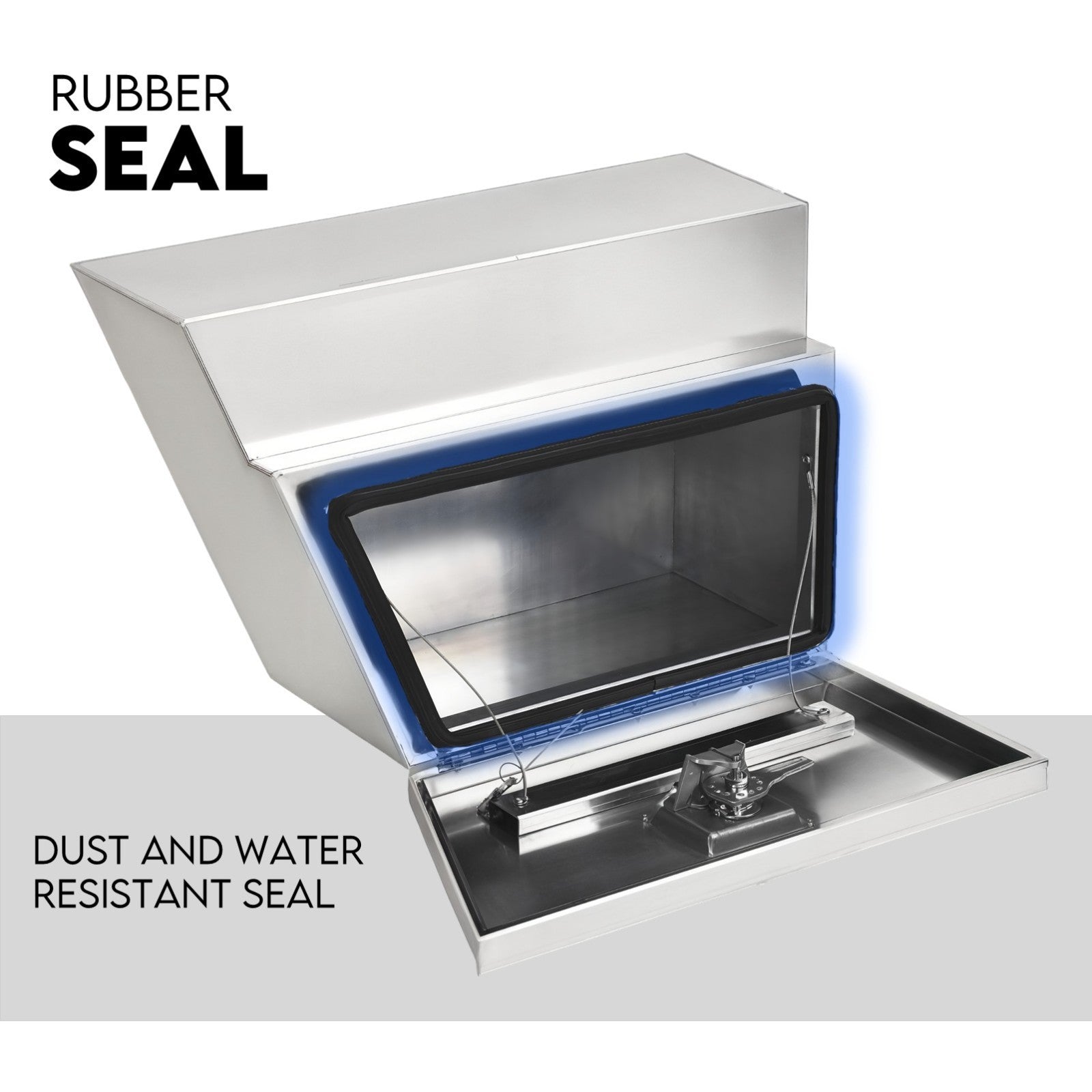 600mm Pair of Under Tray Undertray Tool Box Aluminium Alloy Underbody Toolbox