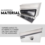 750mm Pair of Undertray Toolbox Aluminium Under Tray Underbody Tool Box Flat UTE