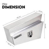 750mm Pair of Undertray Toolbox Aluminium Under Tray Underbody Tool Box Flat UTE