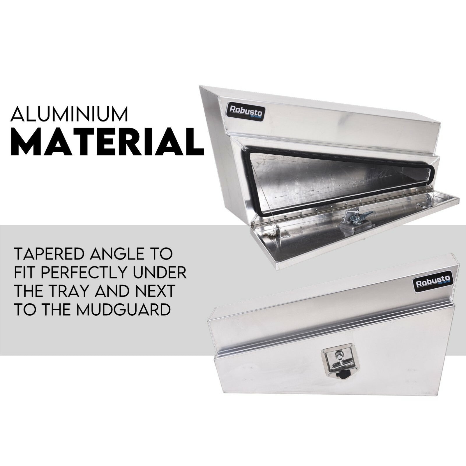 900mm Under Tray Tool Box Pair Aluminium Toolboxes Set Truck Undertray Underbody