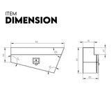 900mm Under Tray Tool Box Pair Aluminium Toolboxes Set Truck Undertray Underbody