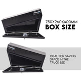 Automotive Repair & Speciality Tools: Under Tray Tool Box Underbody Pair Set 750mm Black Steel