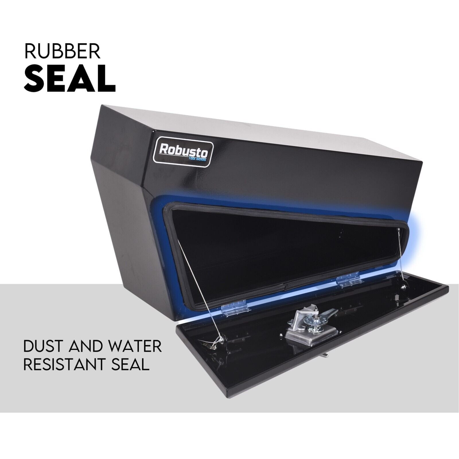 Automotive Repair & Speciality Tools: Under Tray Tool Box Underbody Pair Set 750mm Black Steel