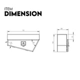 Automotive Repair & Speciality Tools: Under Tray Tool Box Underbody Pair Set 750mm Black Steel