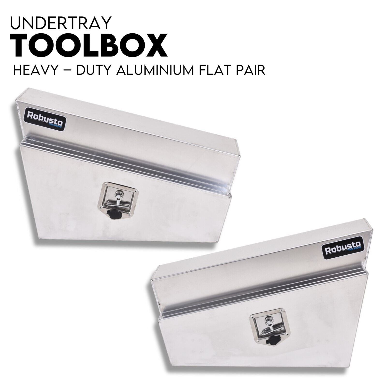 Automotive Repair & Speciality Tools: Under Tray Tool Box Underbody Pair Set 750mm Aluminium