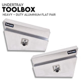 Automotive Repair & Speciality Tools: Under Tray Tool Box Underbody Pair Set 750mm Aluminium