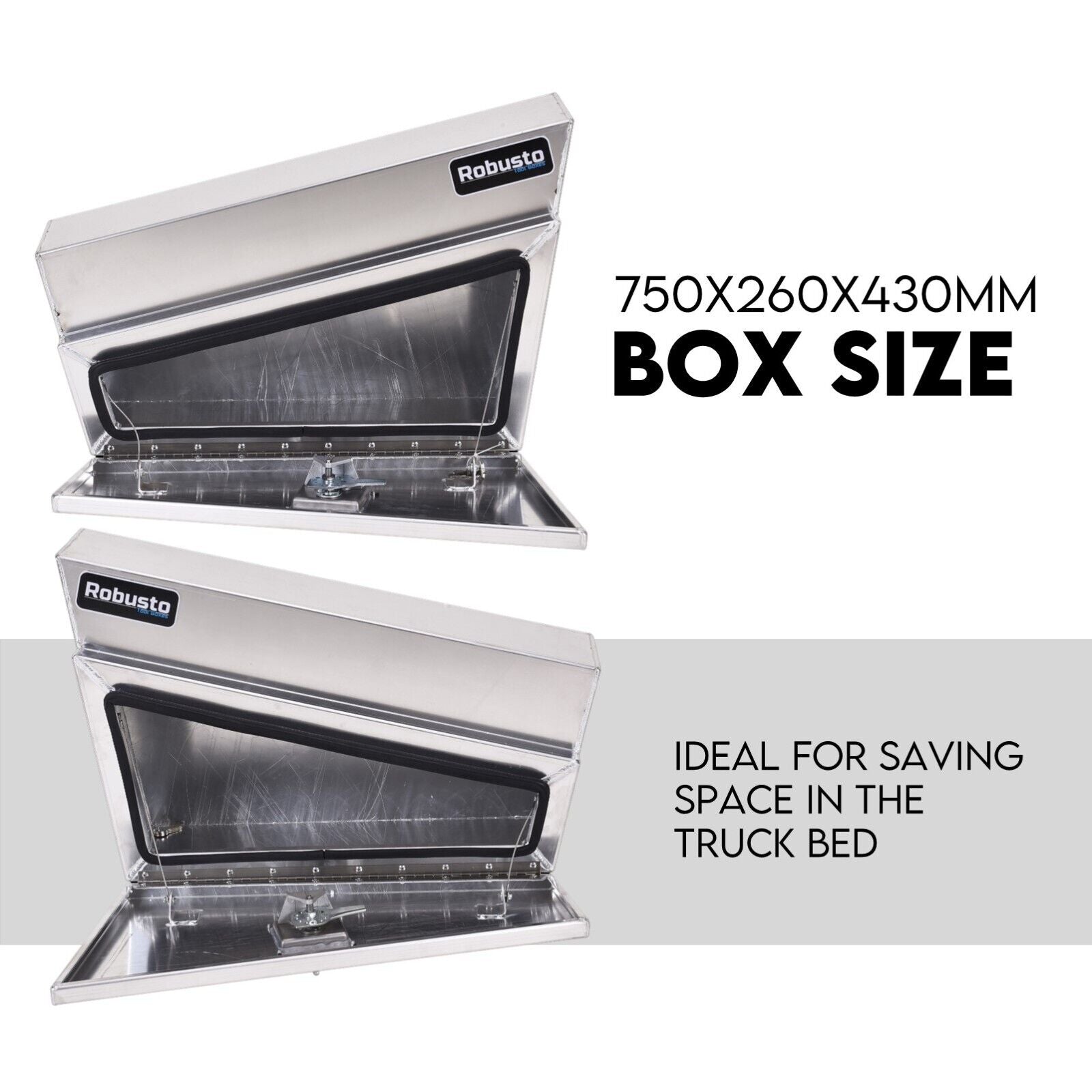 Automotive Repair & Speciality Tools: Under Tray Tool Box Underbody Pair Set 750mm Aluminium