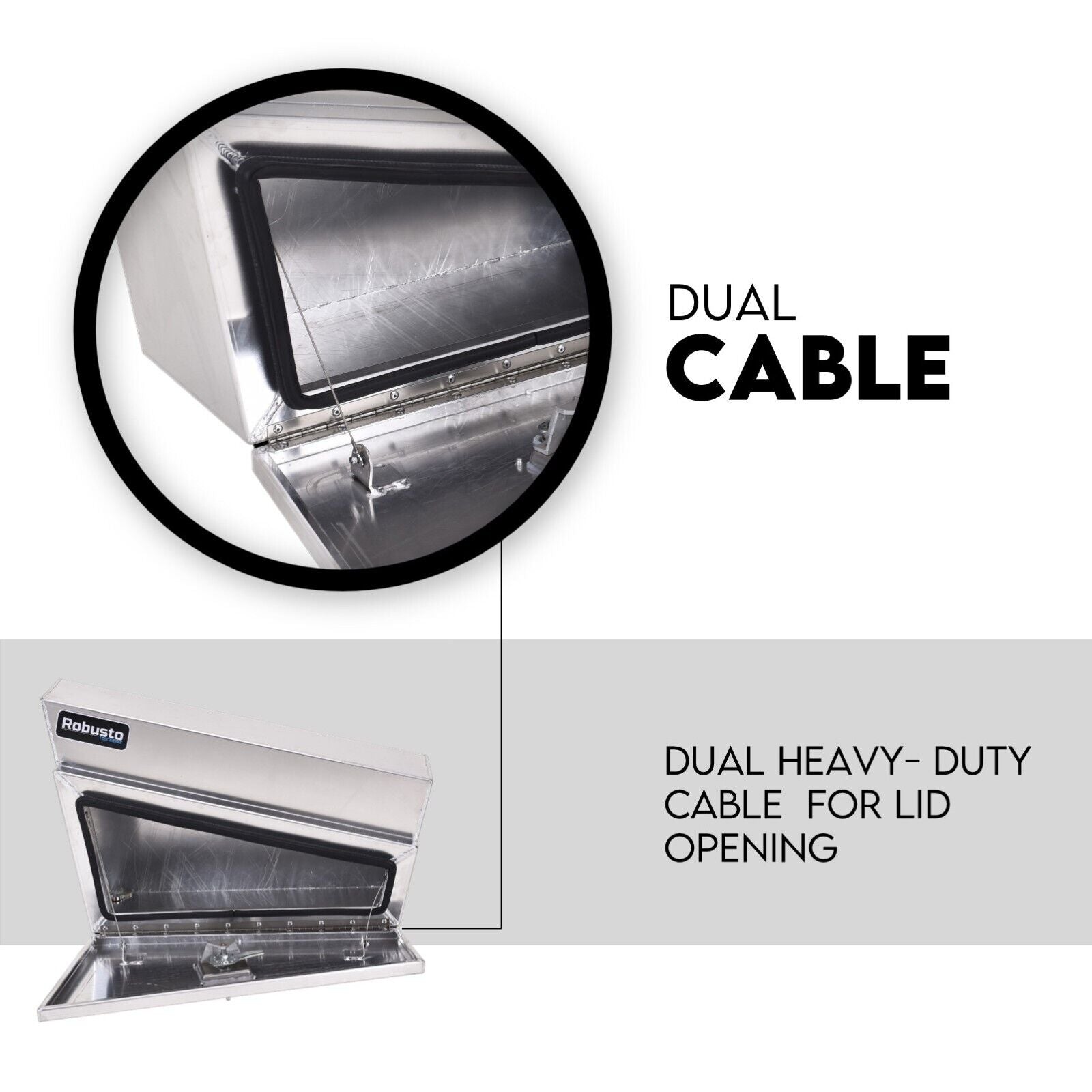 Automotive Repair & Speciality Tools: Under Tray Tool Box Underbody Pair Set 750mm Aluminium