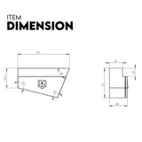 Automotive Repair & Speciality Tools: Under Tray Tool Box Underbody Pair Set 750mm Aluminium