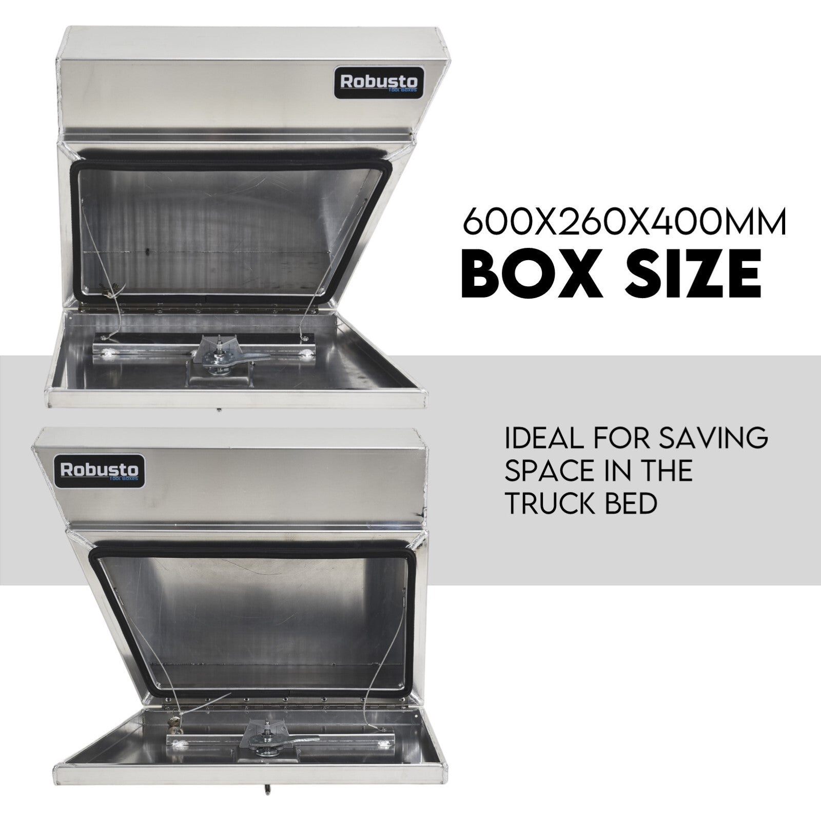 Automotive Repair & Speciality Tools: Under Tray Tool Box Underbody Pair Set 600mm Aluminium