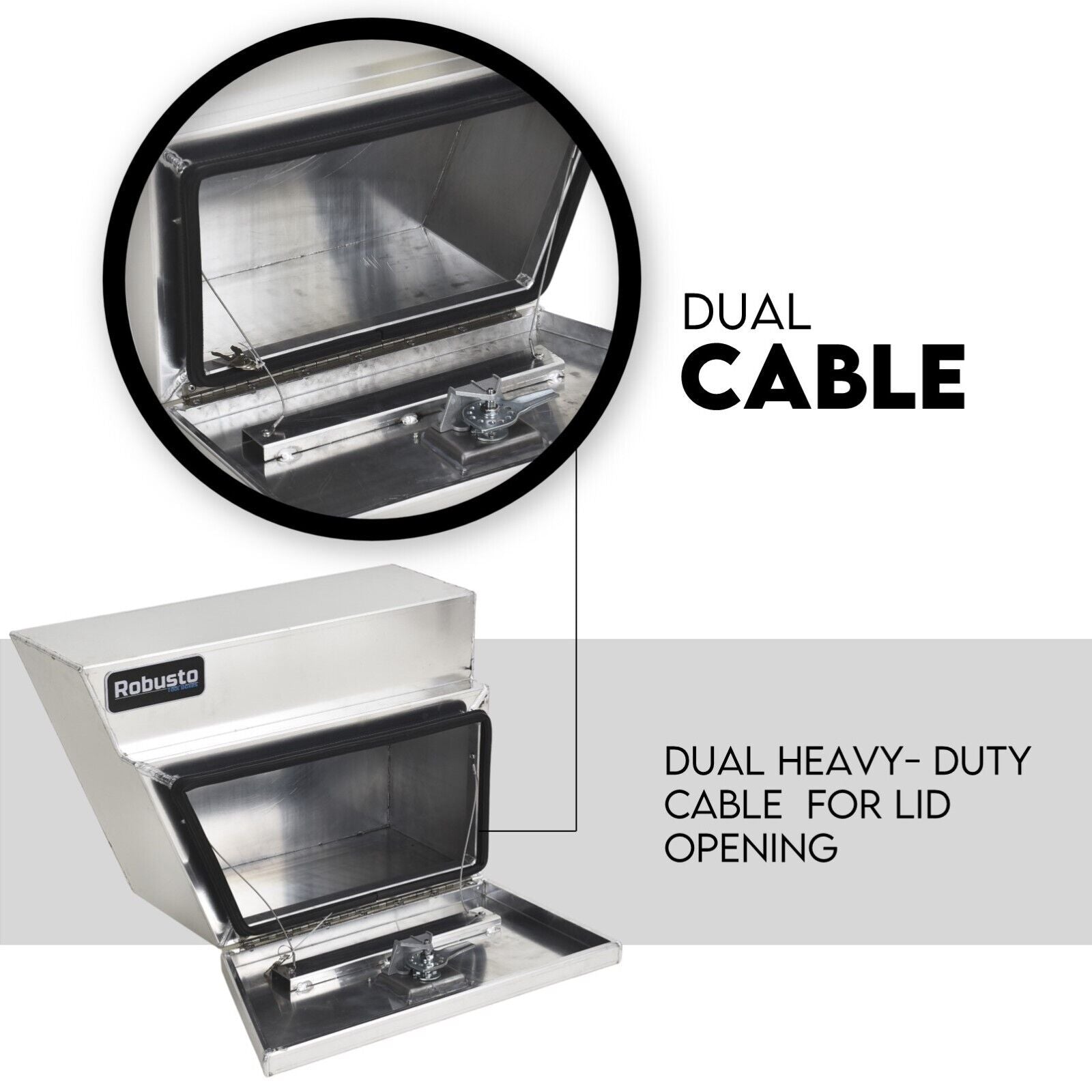 Automotive Repair & Speciality Tools: Under Tray Tool Box Underbody Pair Set 600mm Aluminium