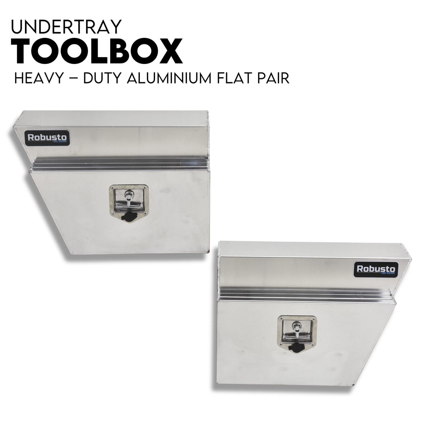 Automotive Repair & Speciality Tools: Under Tray Tool Box Underbody Pair Set 600mm Aluminium