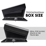 750mm Pair of Under Tray Undertray Tool Box Steel Underbody Toolbox