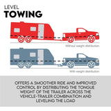 800lbs Weight Distribution Hitch System Load Leveller Caravan Anti Sway Bars