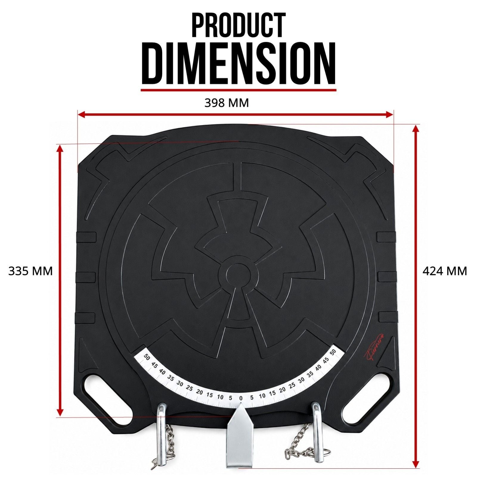 2 pc Aluminum Wheel Alignment Turntable Pair 360Â° Rotating Turn Plate 2 Ton