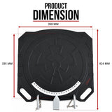 2 pc Aluminum Wheel Alignment Turntable Pair 360° Rotating Turn Plate 2 Ton
