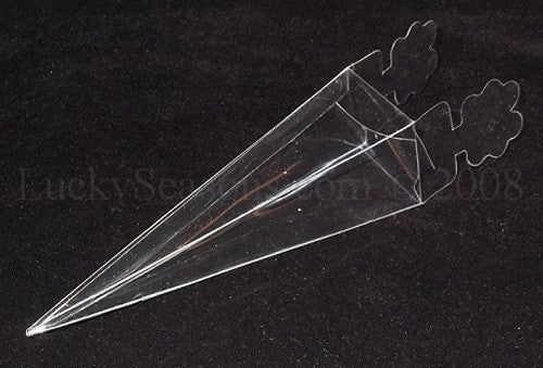 Wedding Favours: 10 Pack of Clear Pyramid Triangle Shaped Small Clear Gift Box - Bomboniere Jewelry Gift Party Favor Model Candy Chocolate Soap Box